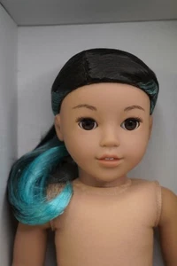 American girl Corinne WIG ONLY brand new black and blue hair - Picture 1 of 2