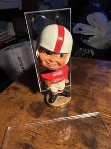 Vtg St. Louis Cardinals NFL Bobble Head Nodder 1960s No Face Mask, w/ Mask - Picture 1 of 12