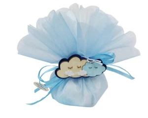 Bomboniere Battesimo Nascita Fazzoletto Applicazione Nuvola - Imagen 1 de 1