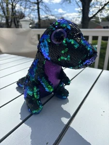 TY Beanie Boo Flippables Crunch The Dinosaur 10” Plush - Picture 1 of 3