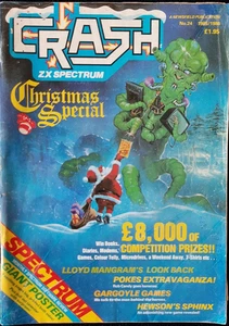 Crash ZX Spectrum magazine Issue # 24 Christmas 1985 - 1986 - RARE - Picture 1 of 6