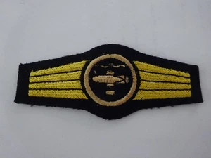 A63-06)  Marine Bundeswehr U-Boot Waffen Pers. Stoff Tätigkeitsabzeichen bronze - Picture 1 of 2