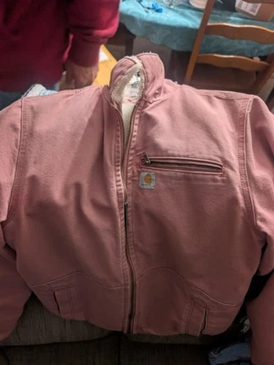 Carhartt Women's Sandstone Duck Jacket With Full Sherpa Lining. - Image 1 of 4