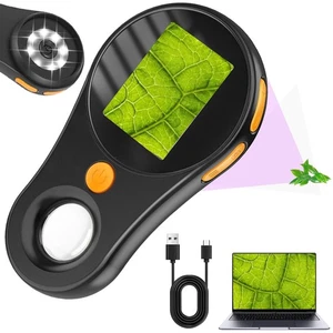 Digitale Mikroskop Handheld 500X Taschenlupe Mini Handmikroskop LED Beleuchtung - Bild 1 von 13