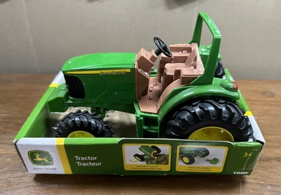 NEW Tomy Original John Deere Licensed Diecast & Plastic 8" Toy Farm Tractor - Image 1 of 3