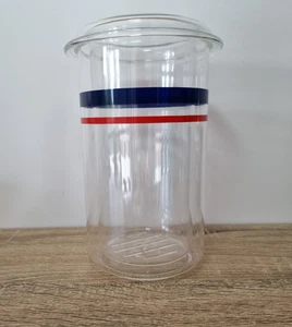 Vintage Guzzini Wine Cooler – Red White Blue Stripe – Italian Design – 1980s - Picture 1 of 5
