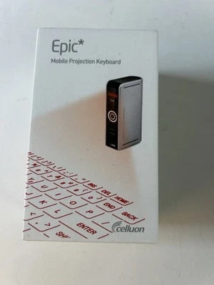 Epic Mobile Projection Keyboard by Celluon Magic Cube Qwerty Bluetooth Black New - Image 1 of 4