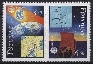 Färöer 1991 Europa CEPT: Europäische Weltraumfahrt 215/16 postfrisch - Picture 1 of 1
