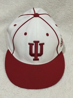 Adidas Indiana University IU Hoosiers Climalite Fitted Hat 7 3/8 - Image 1 of 4