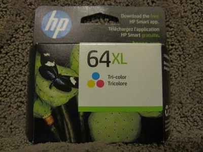 HP N9J91AN Tri Color Ink Cartridge Genuine OEM NEW # 64XL 64 SEP/2026 - Image 1 of 4