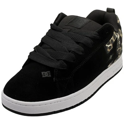 DC Shoes Court Graffik Mens Skate Sneakers in Cheetah Black - 12 US - Image 1 of 4