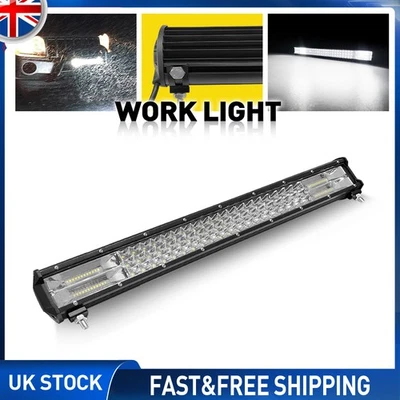 23 inch Quad Row 570W Led Work Light Bar for Truck Car Off road 4x4 12V Harness - Image 1 of 4