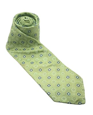 Gravata masculina SAKS FIVE AVENUE VERDE/AZUL 100% SEDA. - Imagem 1 de 4