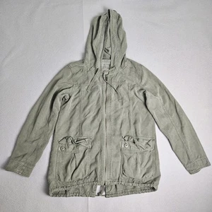 American Eagle Canvas Utility Jacket Women’s Medium Green Full Zip Lyocell - Bild 1 von 10