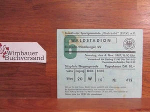 Original Autogramm Helmut Schön (1915-1996) auf Original Eintrittskarte Eintrach - Bild 1 von 2