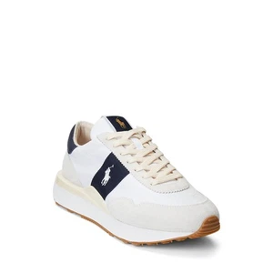Polo Ralph Lauren Mens Train 89 Pp Sneaker, White/Hunter Navy, 9.5 US - Picture 1 of 4