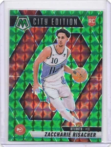 2024-25 Panini Mosaic - City Edition Zaccharie Risacher #274 Green Prizm (RC) - Bild 1 von 2