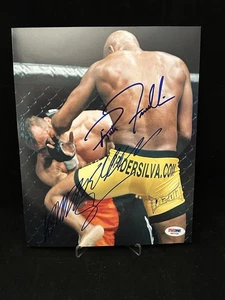 Anderson Silva & Rich Franklin Dual Signed UFC Champion 8x10 Photo PSA COA - Picture 1 of 5