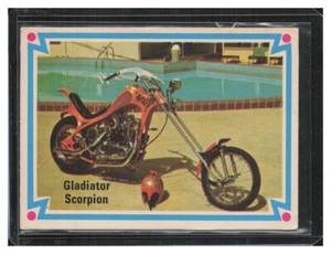 1972 Donruss Choppers and Hot Bikes #61 Gladiator Scorpion - Picture 1 of 2