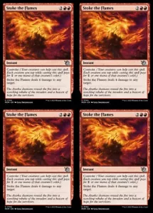 MTG - 4x STOKE THE FLAMES - March of the Machine (U) - Picture 1 of 1