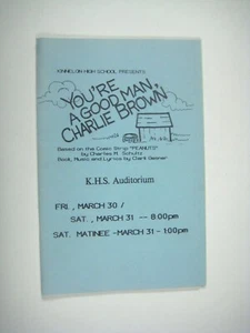 Your Good Man Charlie Brown Program 1989 New Jersey Kinnelon High School - Picture 1 of 6