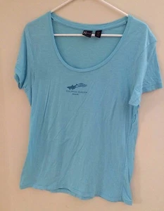 BERMUDA DOLPHIN QUEST LIGHT BLUE T SHIRT ADULT LARGE NWOT - Picture 1 of 2