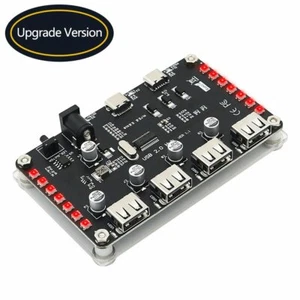 4 Port USB 2.0 Hub with 3528 colorful LED and auxiliary power for Mouse  HDDs - Picture 1 of 7