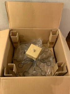 Vintage PartyLite Antique Brass Ceiling Chandelier 12 Candles  NOS P8672 - Picture 1 of 12