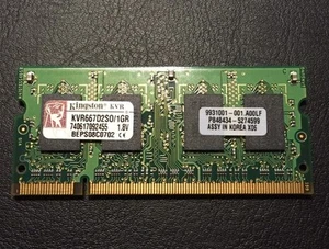 Kingston 1GB DDR2-667 PC2-5300 SO-DIMM 1.8V 200-pin - Picture 1 of 2