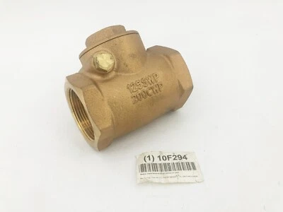 New Zoro Select 10F294 Bronze Swing Check Valve 1-1/2" NPT - Image 1 of 4