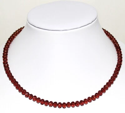 Damen Schmuck, Ketten, Kristallglas-Perlen-Hals-Kette 35-60 cm Neu 1  Stück - Bild 1 von 2