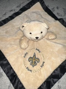 Baby Fanatics Huggie Lovey St Lewis Saints Bear Blanket Light Brown Black Trim - Picture 1 of 5