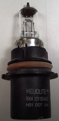 ONE HELIOLITE 904 12V 65/45W HB1 DOT 504 HIGH/LOW BEAM HALOGEN LAMP - Image 1 of 3
