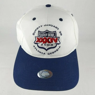 Gorra Super Bowl XXXIV 34 Atlanta 2000 NFL Snap Back OSFA Rams v Titans  Foto 1 de 4