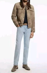 John Varvatos JV701 Regular Fit Denim Alex Wash Light Blue Jeans 30x32 New - Picture 1 of 13