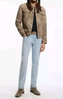 John Varvatos JV701 Regular Fit Denim Alex Wash Light Blue Jeans 31x33 NWT - Image 1 of 4