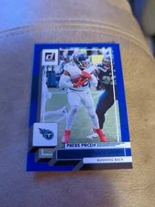 2022 Panini Donruss - Variation #71 Derrick Henry Blue Press Proof - Picture 1 of 2