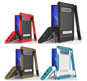 For Samsung Galaxy S10, S10 Plus Hybrid Rugged Kickstand Protector Case Cover - Picture 1 of 5