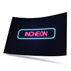 Poster A1 Neon Sign Design Incheon City South Korea #350387