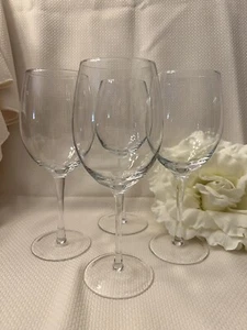 Lenox Crystal Clear Wine Stemmed Glasses Lot Of 4 - Picture 1 of 2