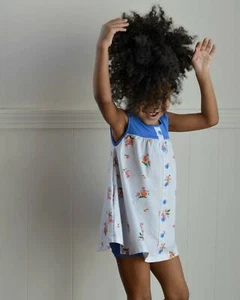 Omi Jo Well Dressed Wolf Sweet Orange Blue Childhood Tunic Size 7 years VGUC - Picture 1 of 10