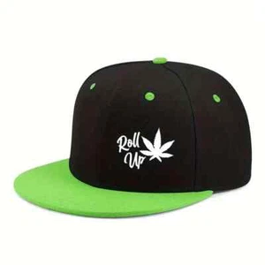 New Marijuana cannabis Pot Leaf Green Trucker Hat Snapback Cap - Picture 1 of 1
