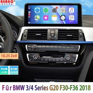 10.25 Zoll Car Radio Für BMW 3/4 Series G20 F30-F36 2018 Android 13 FM 4G+64GB - Picture 1 of 10