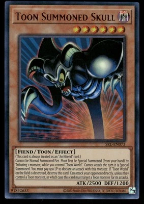 Toon Summoned Skull SRL-EN073 Yugioh! Ultra Rare Unlimited - Image 1 of 2