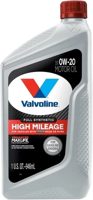 VALVOLINE Alto Kilometraje con Tecnología MaxLife SAE 0W-20; 1 QT (PAQUETE DE 6) Foto 1 de 4