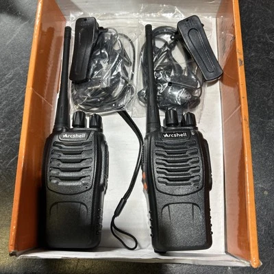 Arcshell AR-5 Two-Way Radios Rechargeable with charger and Earpiece - 2 Pack - Image 1 of 4