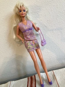 VTG Barbie 1976 Blonde with Bangs Bent Arms TNT ORIGINAL Earrongs Ring REDRESSED - Picture 1 of 23