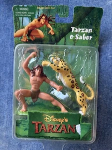 Disney Mattel Tarzan & Sabor 1999 vintage nuovo con scatola - Foto 1 di 8