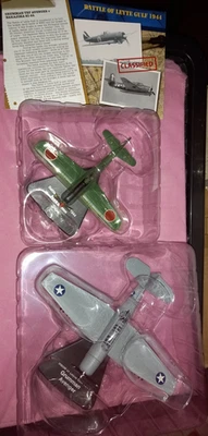 Atlas Editions Battle of Leyte Gulf 1944 Duelling Pair Grumman and Nakajima - Bild 1 von 3