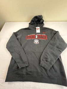 Men’s LG Georgia Bulldogs NIKE Back 2 Back Champions Black Hoodie NWT - Picture 1 of 6